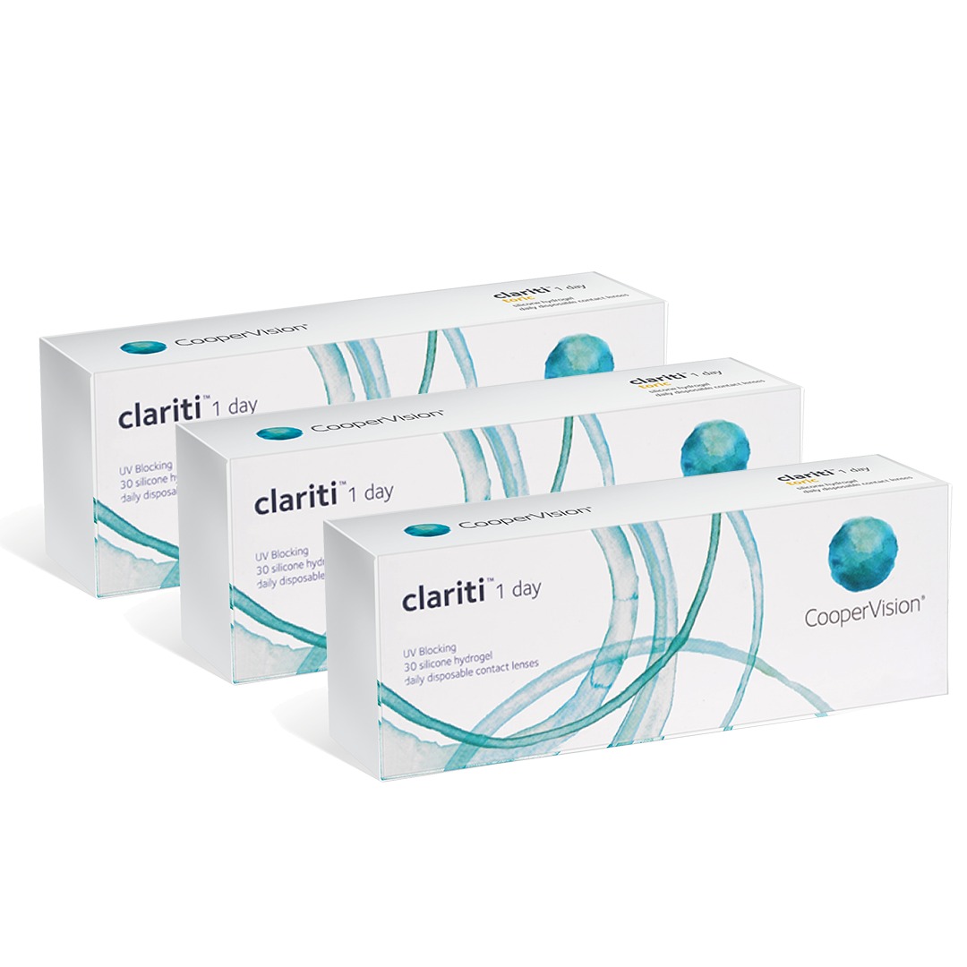 عبوة كلاريتي 1 داي اليومية - عبوة من 90 عدسة